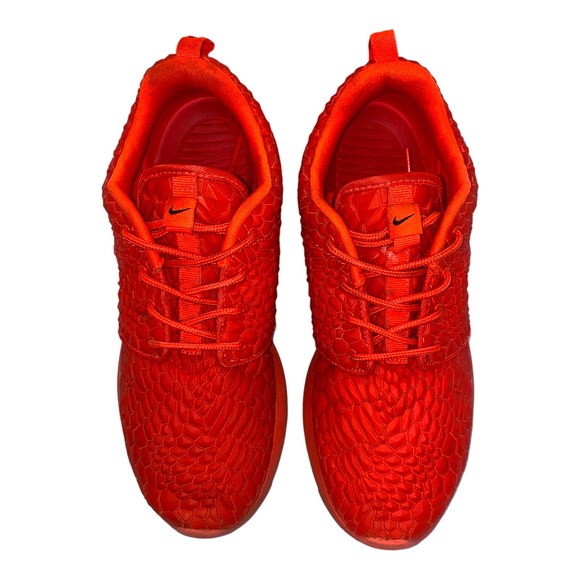 Nike Roshe One DMB Bright Crimson Diamondback Snakeskin Sneaker sz 8.5 US 807460 - Picture 4 of 12